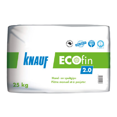 knauf ecofin 2 est un enduit/plâtre à utilisation manuelle ou à projeter